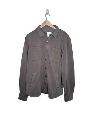 Katin Harold Fleece Jacket Size M Lead Gray Shacket